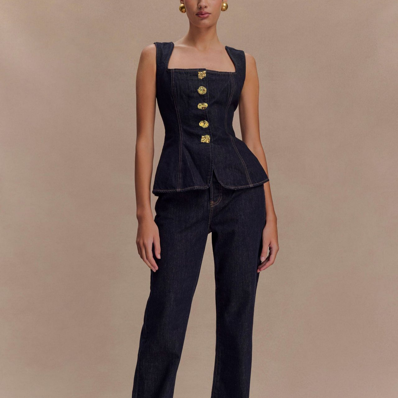 Street Fashion Vest - Summer Denim Pant Sets Women 2025