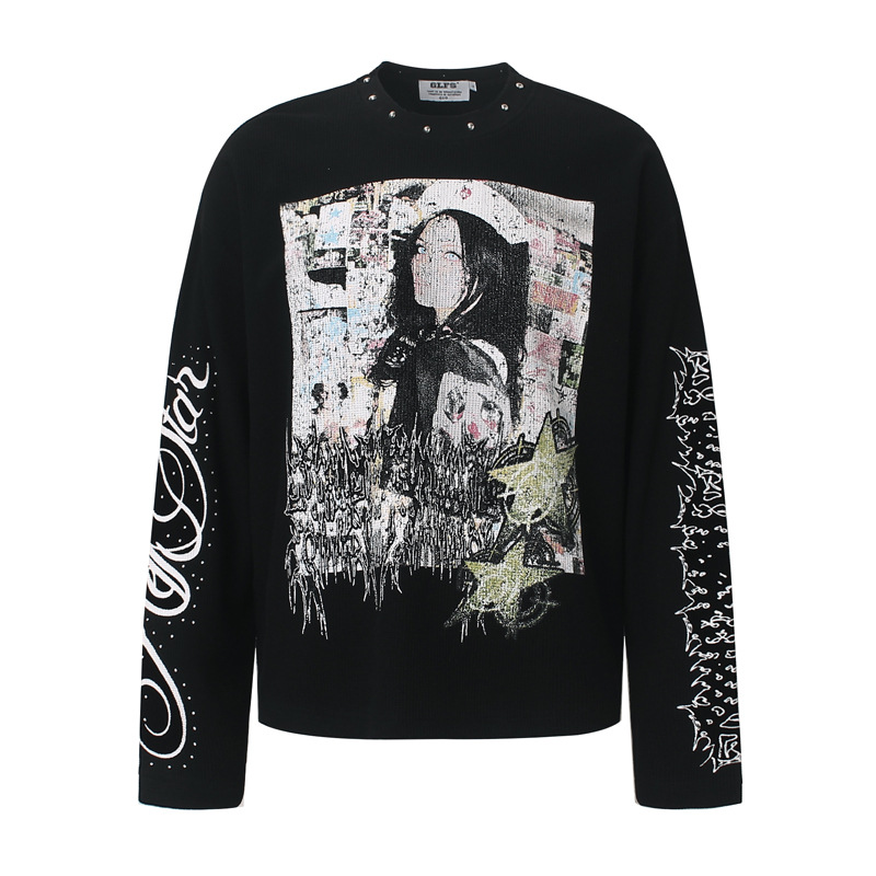 Street Fashion In China - Men's High Street Graffiti T Shirt
