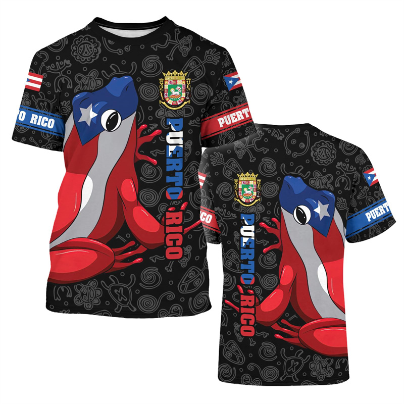 Street Fashion Usa - 2025 New Puerto Rico Flag Graphic