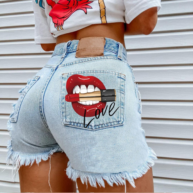 Street Fashion Jeans - Summer Trendy Women's Lipstick Street Style