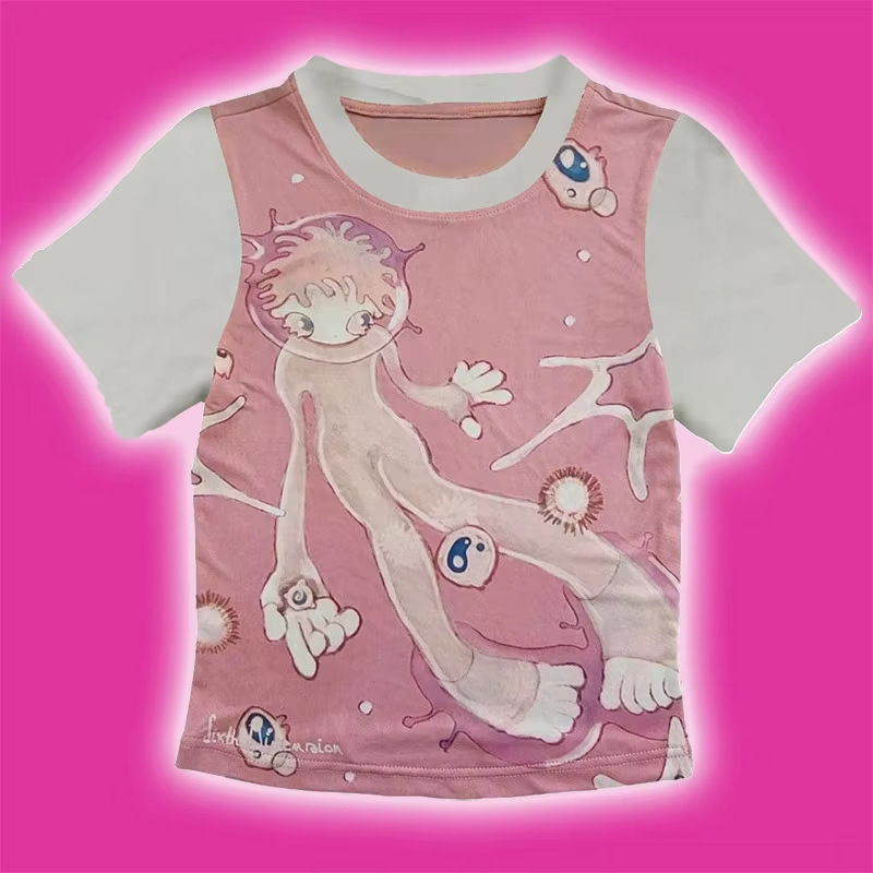 Street Fashion China Beautiful Girls - Y2K Personality Beautiful Summer T-shirt Fashion