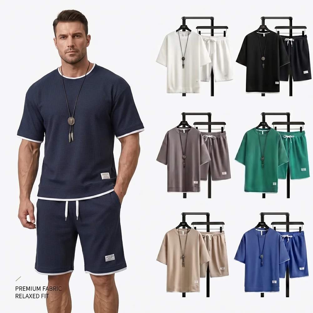Summer Men's Waffle Knit Track - огляд і ціна Street Summer Fashion