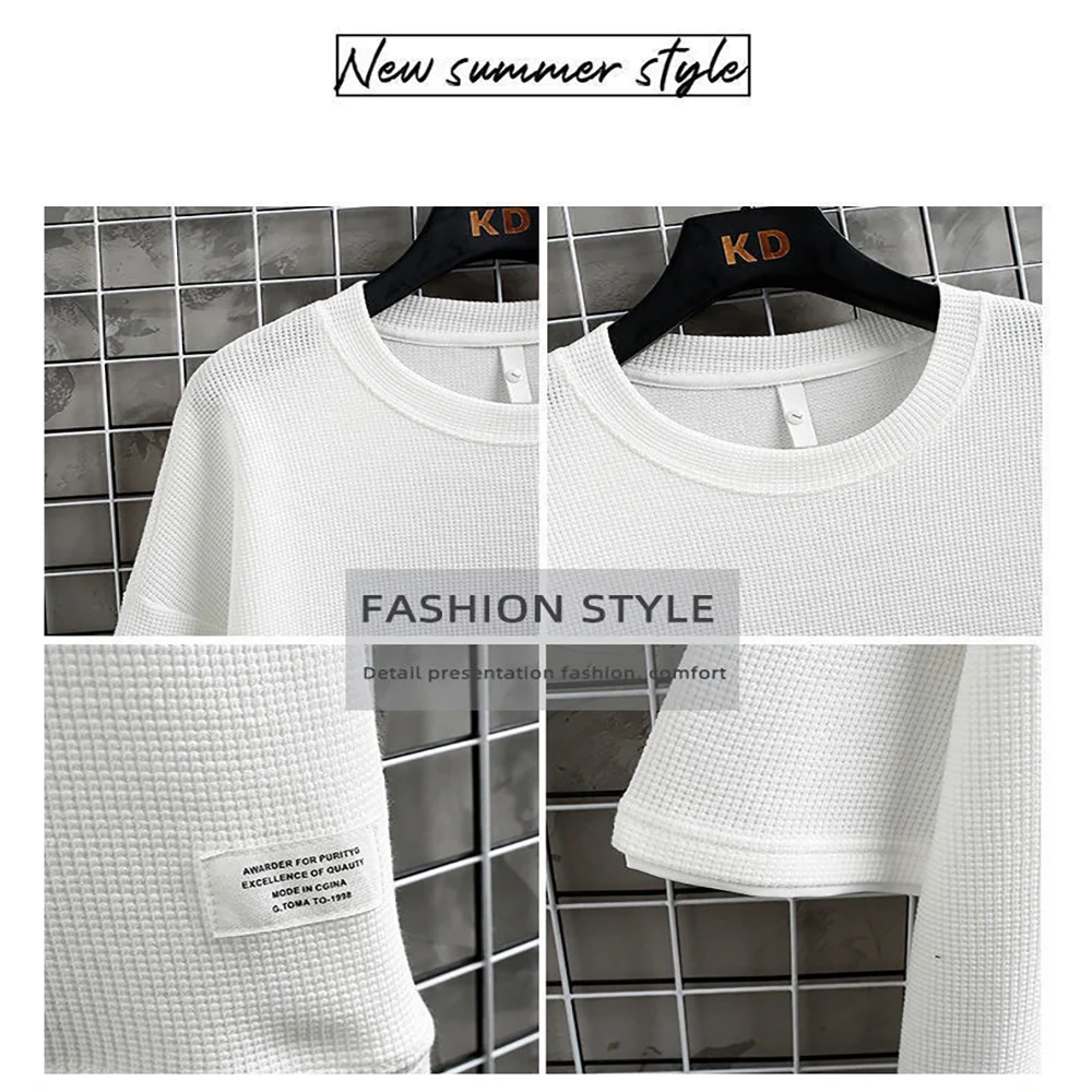 Summer Men's Waffle Knit Track - огляд і ціна Street Summer Fashion