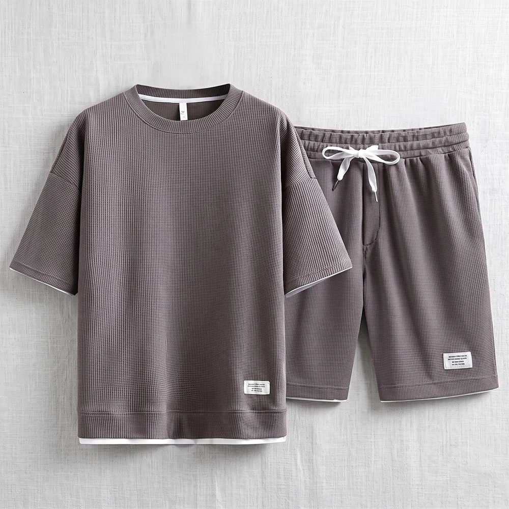 Summer Men's Waffle Knit Track - огляд і ціна Street Summer Fashion