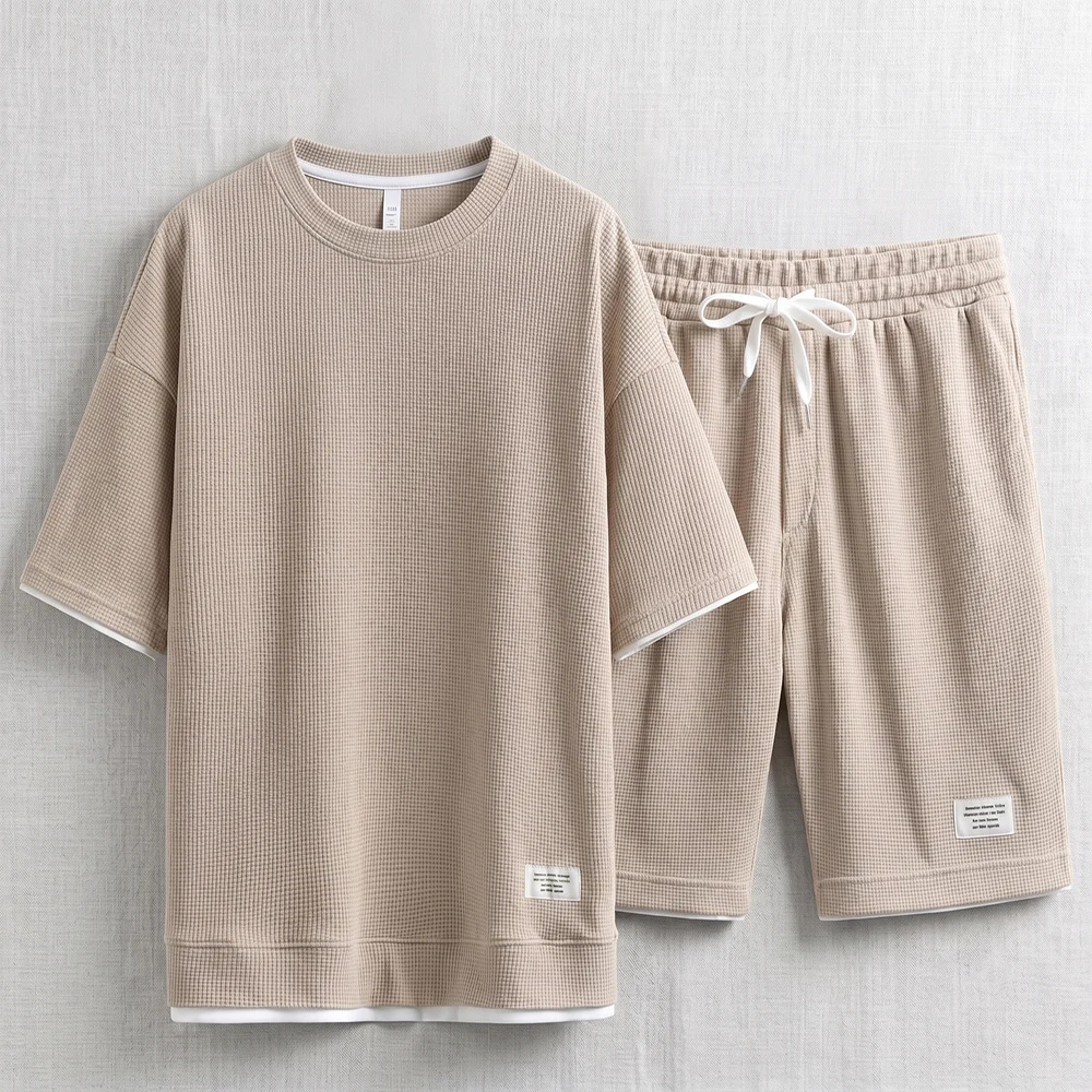 Summer Men's Waffle Knit Track - огляд і ціна Street Summer Fashion