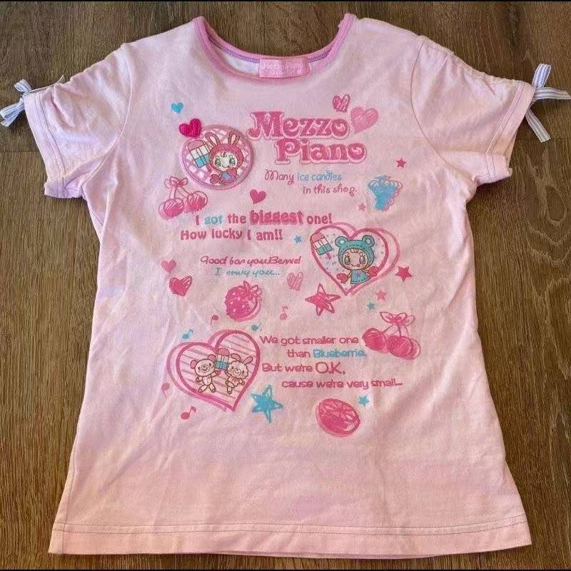 Vintage Kawaii Cute Short Slee - огляд і ціна Street Fashion In China