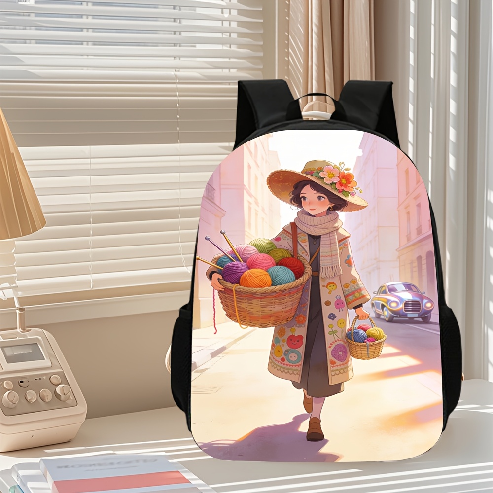 3pcs 2D Flat Backpack Three-Pi - огляд і ціна Street Fashion China Beautiful Girls