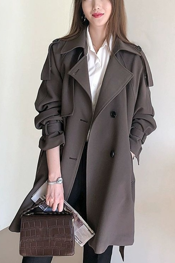 Brown Trench Women'S Fashionab - огляд і ціна Street Fashion China Beautiful Girls