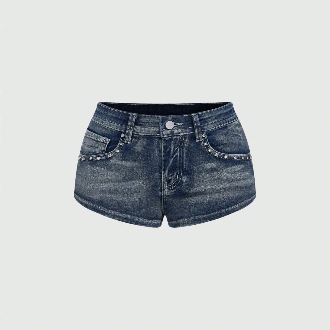 Summer Rhinestone Embroidered  - огляд і ціна Street Fashion Jeans