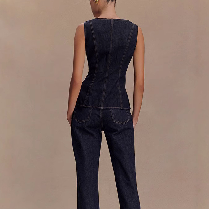Summer Denim Pant Sets Women 2 - огляд і ціна Street Fashion Vest