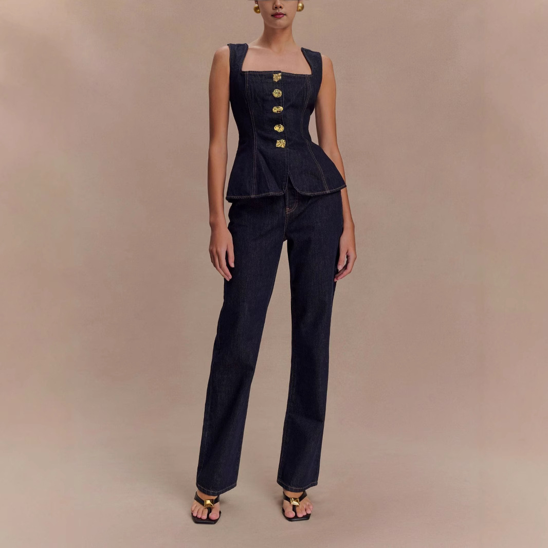Summer Denim Pant Sets Women 2 - огляд і ціна Street Fashion Vest