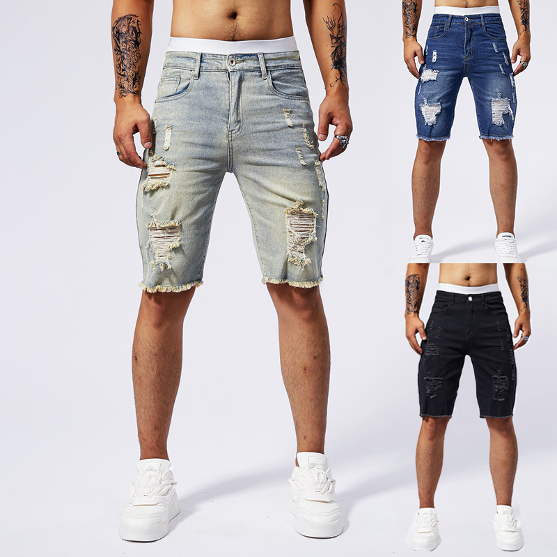 2025 Summer New Men's Ripped D - огляд і ціна Street Fashion Jeans