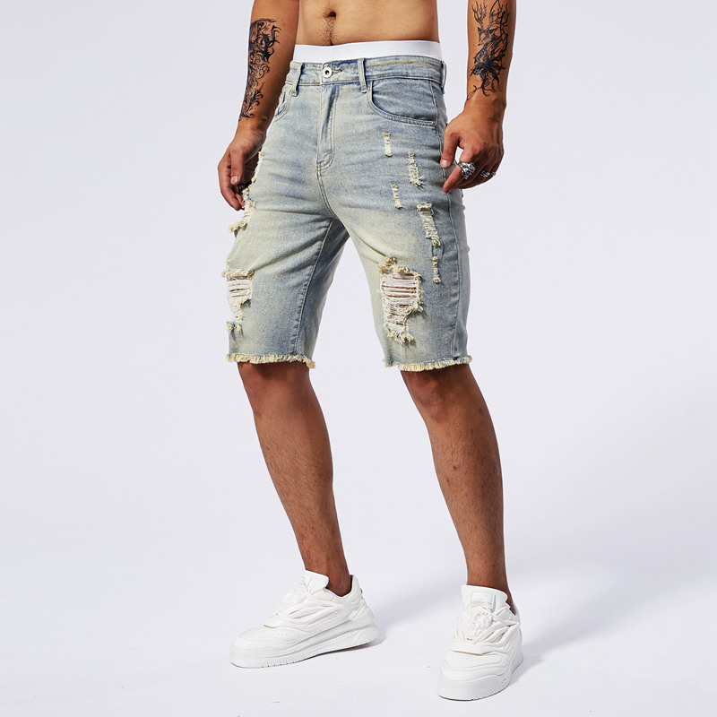 2025 Summer New Men's Ripped D - огляд і ціна Street Fashion Jeans