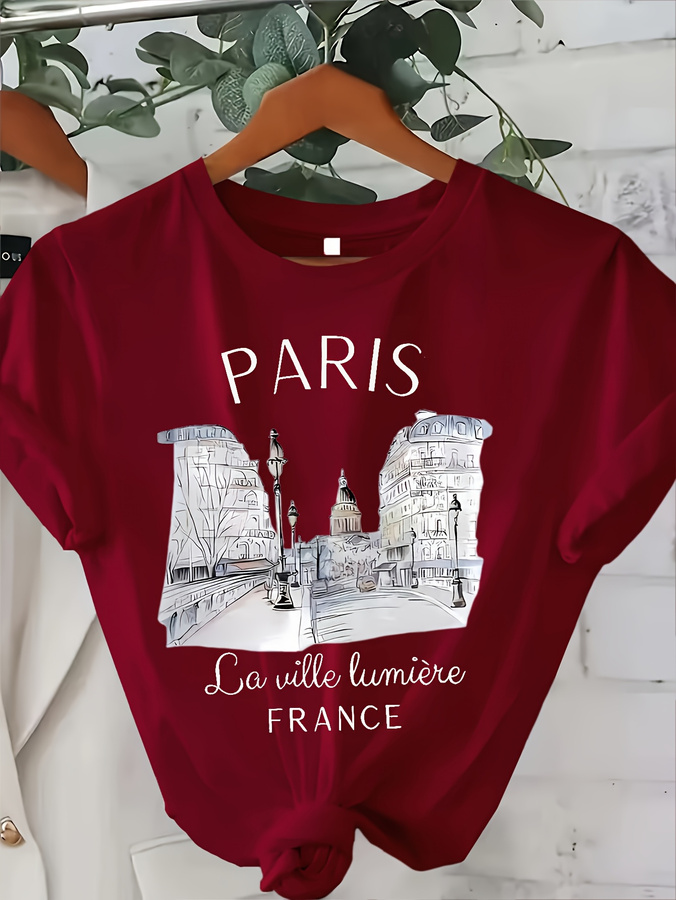 Y2k T Shirt Paris Women Print  - огляд і ціна Street Fashion Paris 2025