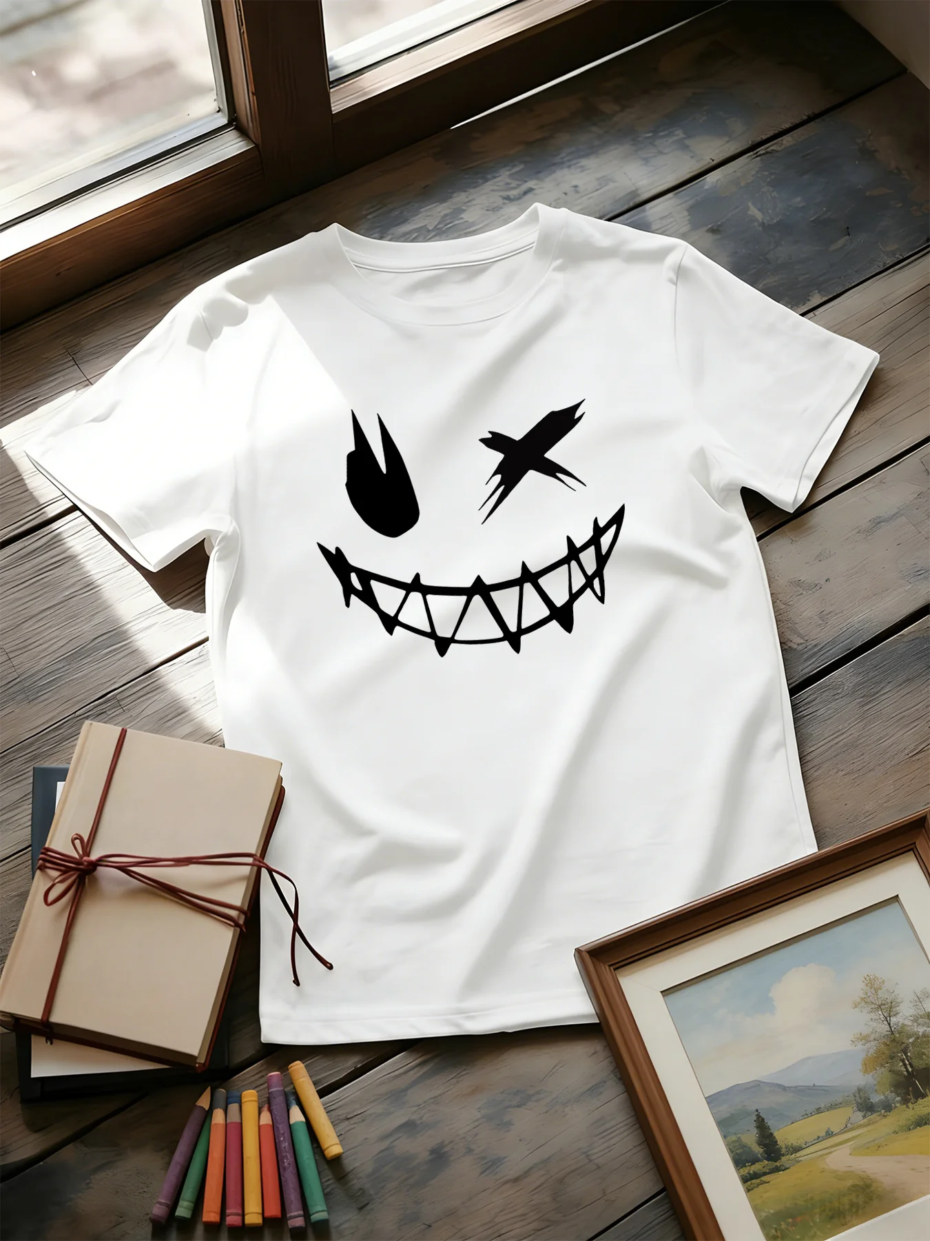 Dark Devil Smiling Face Fashio - огляд і ціна Street Fashion Culture