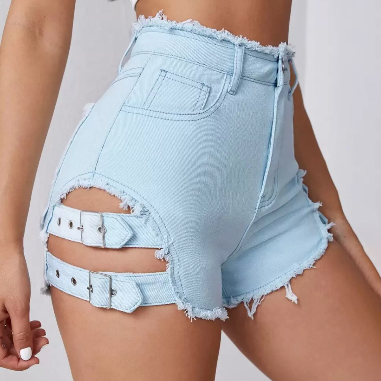 Women High Waist Denim Shorts  - огляд і ціна Street Fashion Jeans