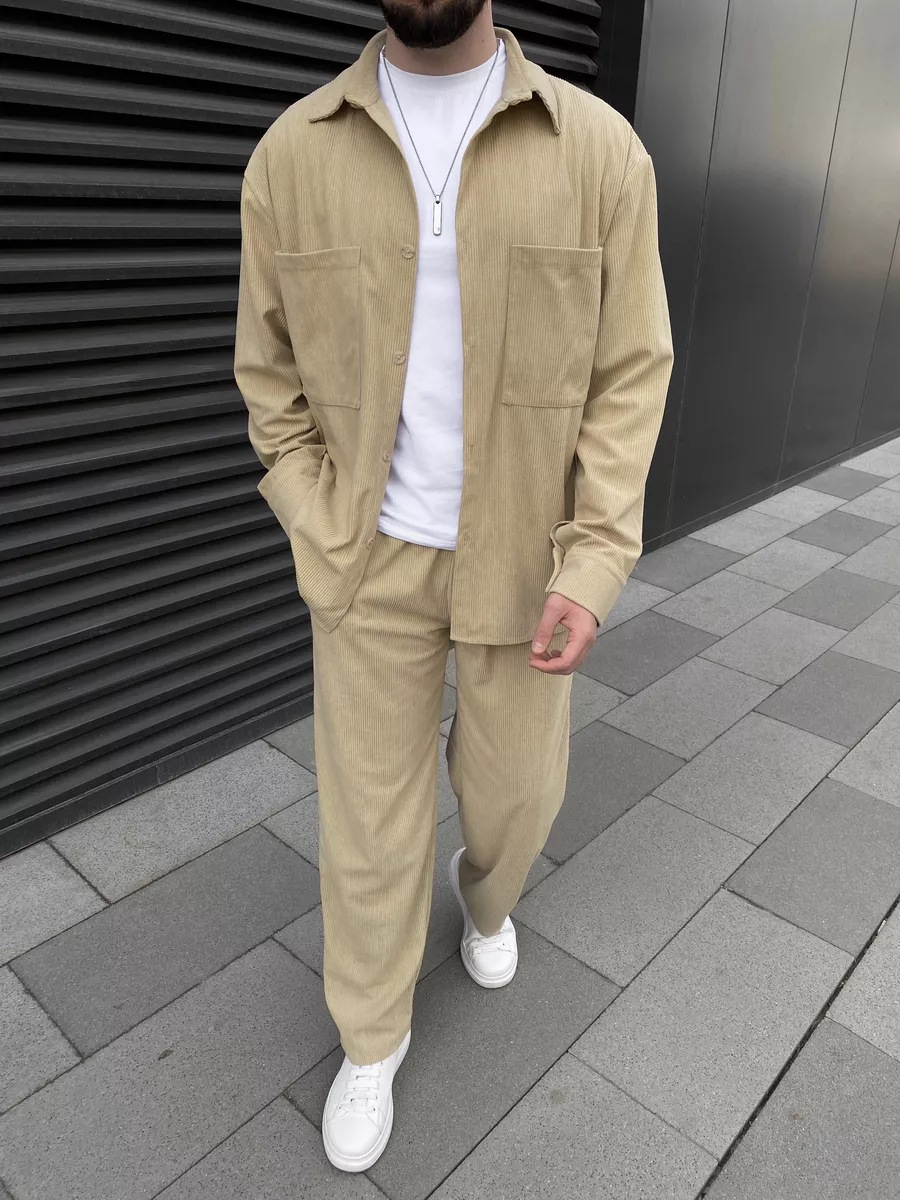 Men's corduroy two-piece outfi - огляд і ціна Street Fashion In China