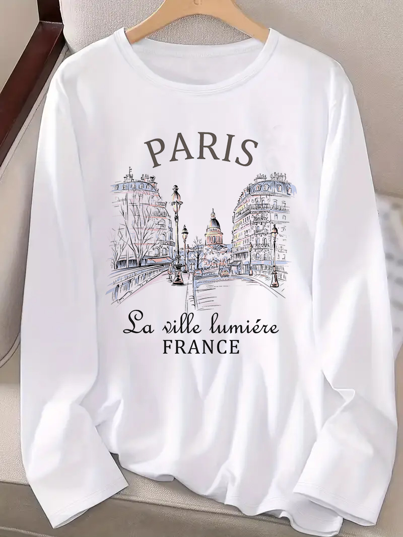 2025 Fashion Paris Letter Prin - огляд і ціна Street Fashion Paris 2025
