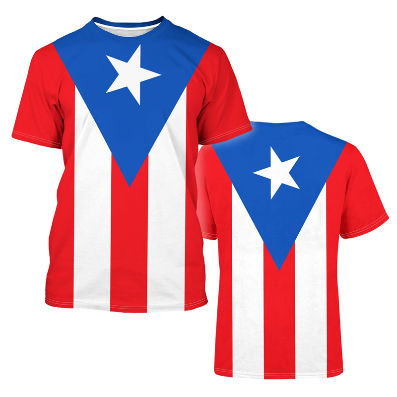 2025 New Puerto Rico Flag Grap - огляд і ціна Street Fashion Usa