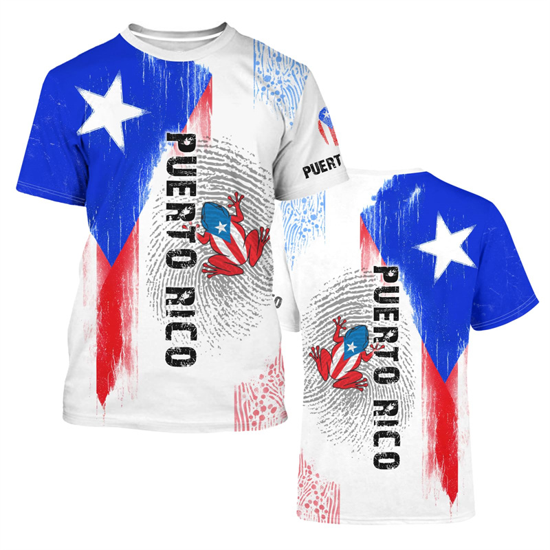 2025 New Puerto Rico Flag Grap - огляд і ціна Street Fashion Usa