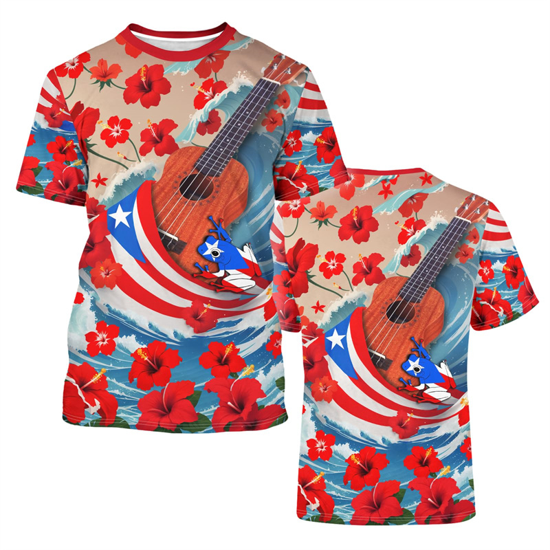2025 New Puerto Rico Flag Grap - огляд і ціна Street Fashion Usa
