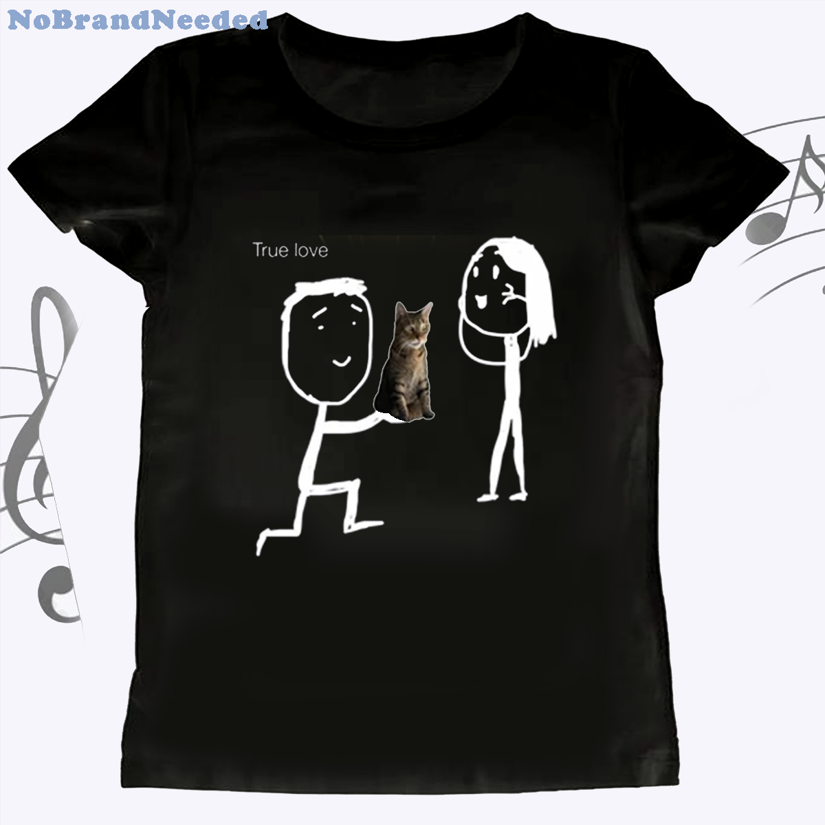 Ture Love Cat Meme Printed T-s - огляд і ціна Street Fashion In China