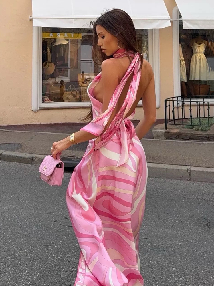 Retro geometric print sexy bac - огляд і ціна Street Fashion Vest