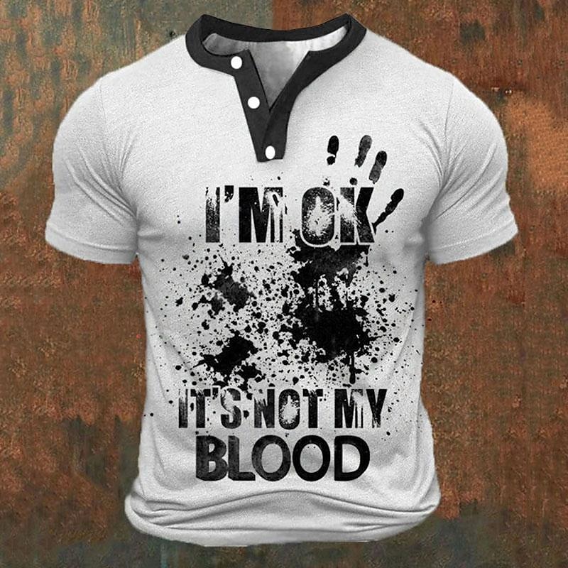 Funny 3D Letter Print Men's He - огляд і ціна Street Summer Fashion