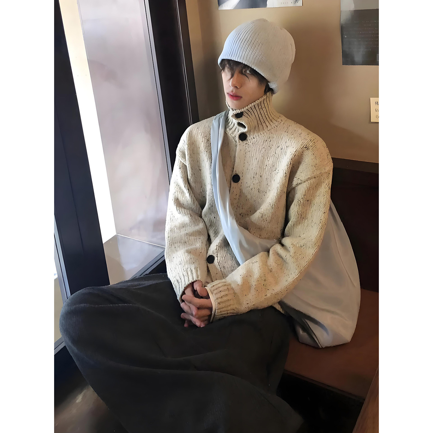 Fur Collar Pullovers Blancos M - огляд і ціна Street Fashion Culture